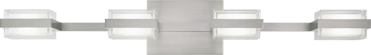Kamden 4-Light Bath Satin Nickel LED 3000K 90 CRI 277V