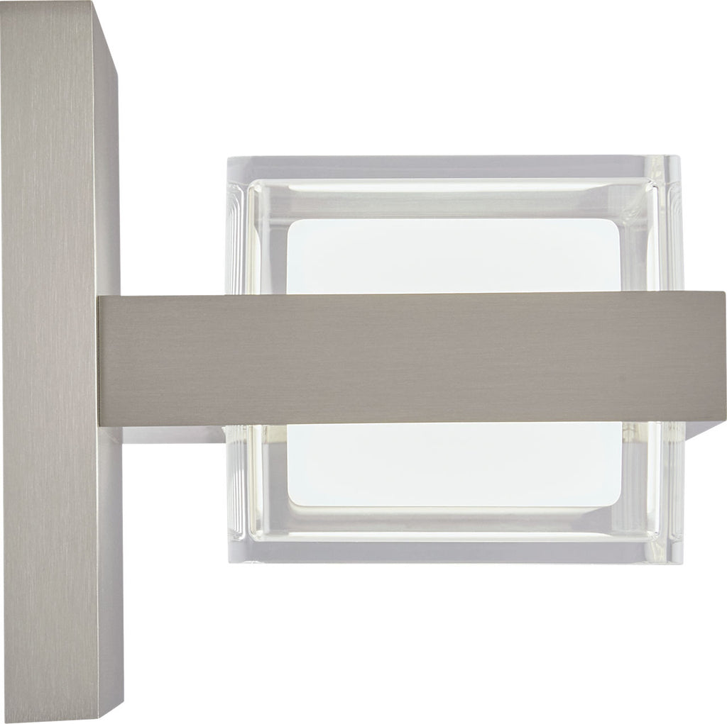 Kamden 1-Light Wall/Bath Satin Nickel LED 3000K 90 CRI90 cri 3000k 277v