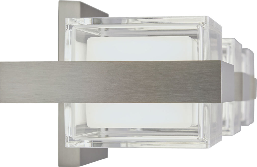 Kamden 3-Light Bath 3 Shallow Satin Nickel LED 90 CRI 3000K 120V
