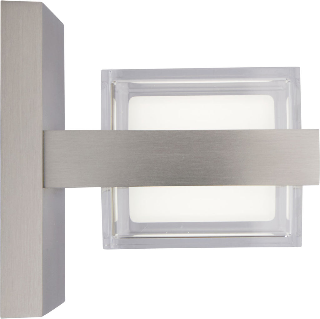 Kamden 1-Light Wall/Bath Satin Nickel LED 3000K 90 CRI90 cri 3000k 277v