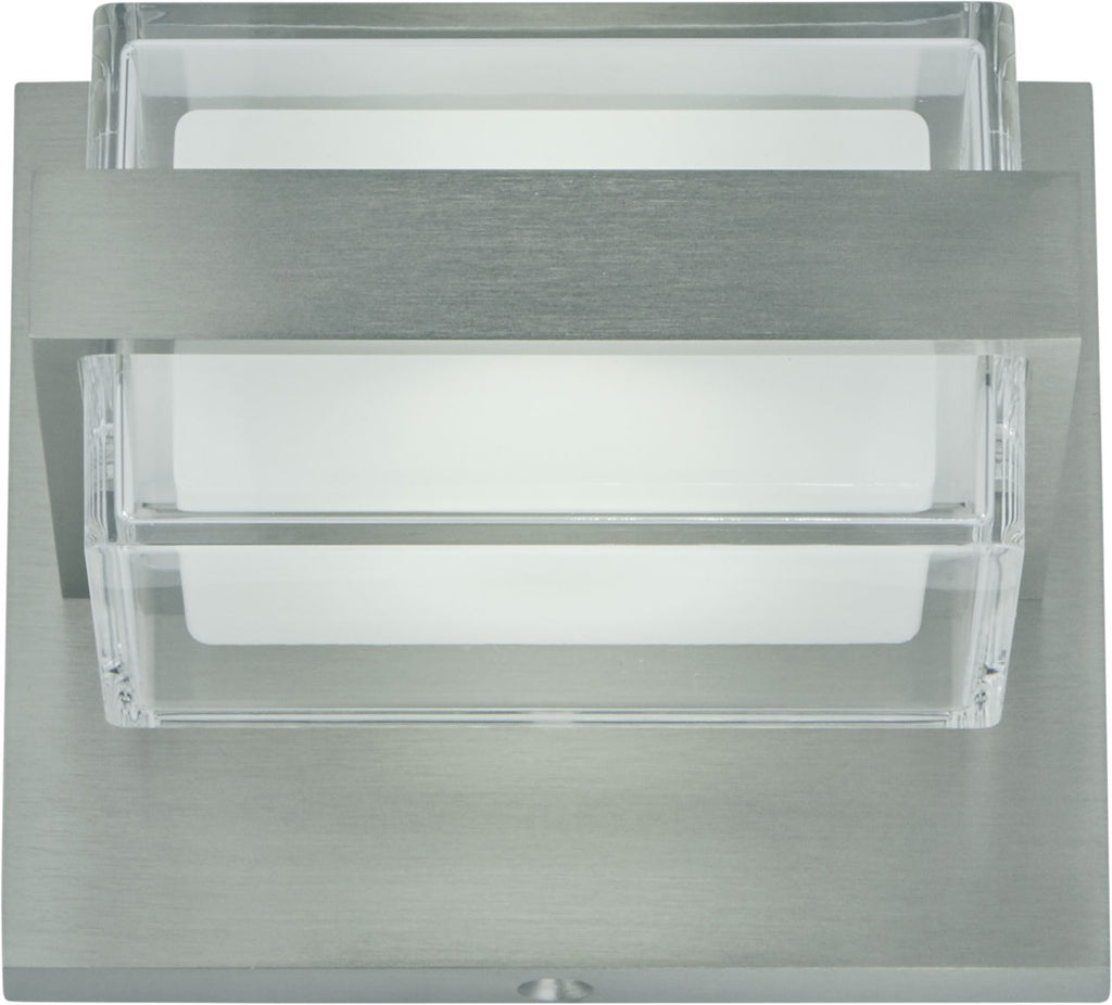 Kamden 1-Light Wall/Bath Satin Nickel LED 90 CRI 3000K 120V
