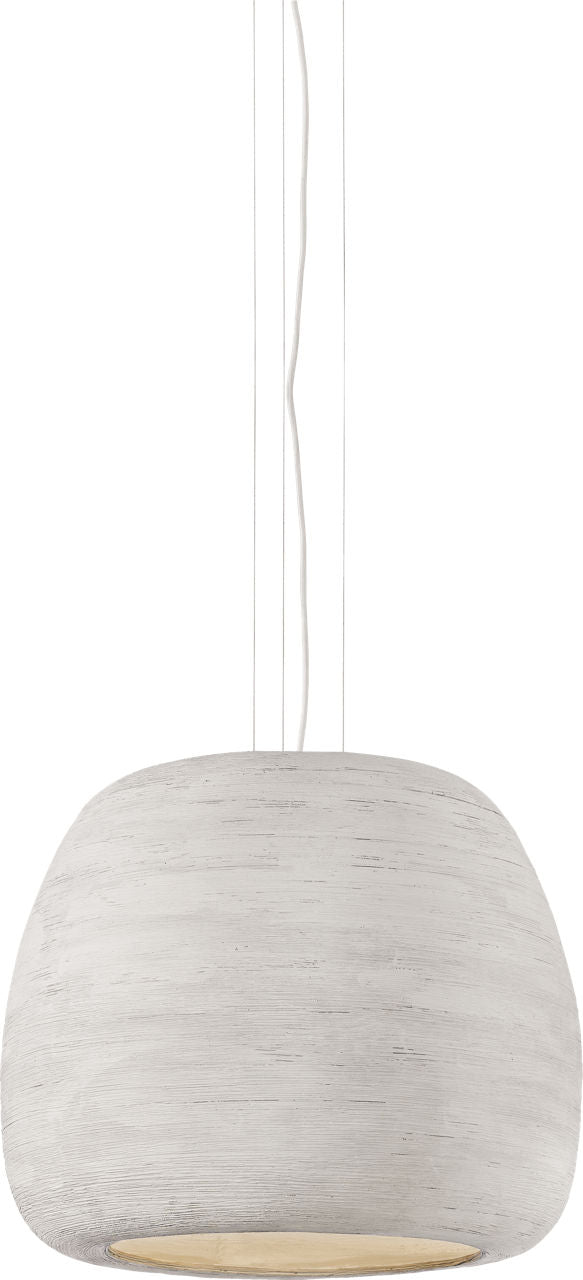 Karam Large Pendant | Large Concrete/White Bulb Not Included