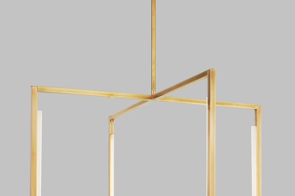 Kenway 42 Pendant 42" Natural Brass Integrated LED 90 CRI 3000K 120-277V