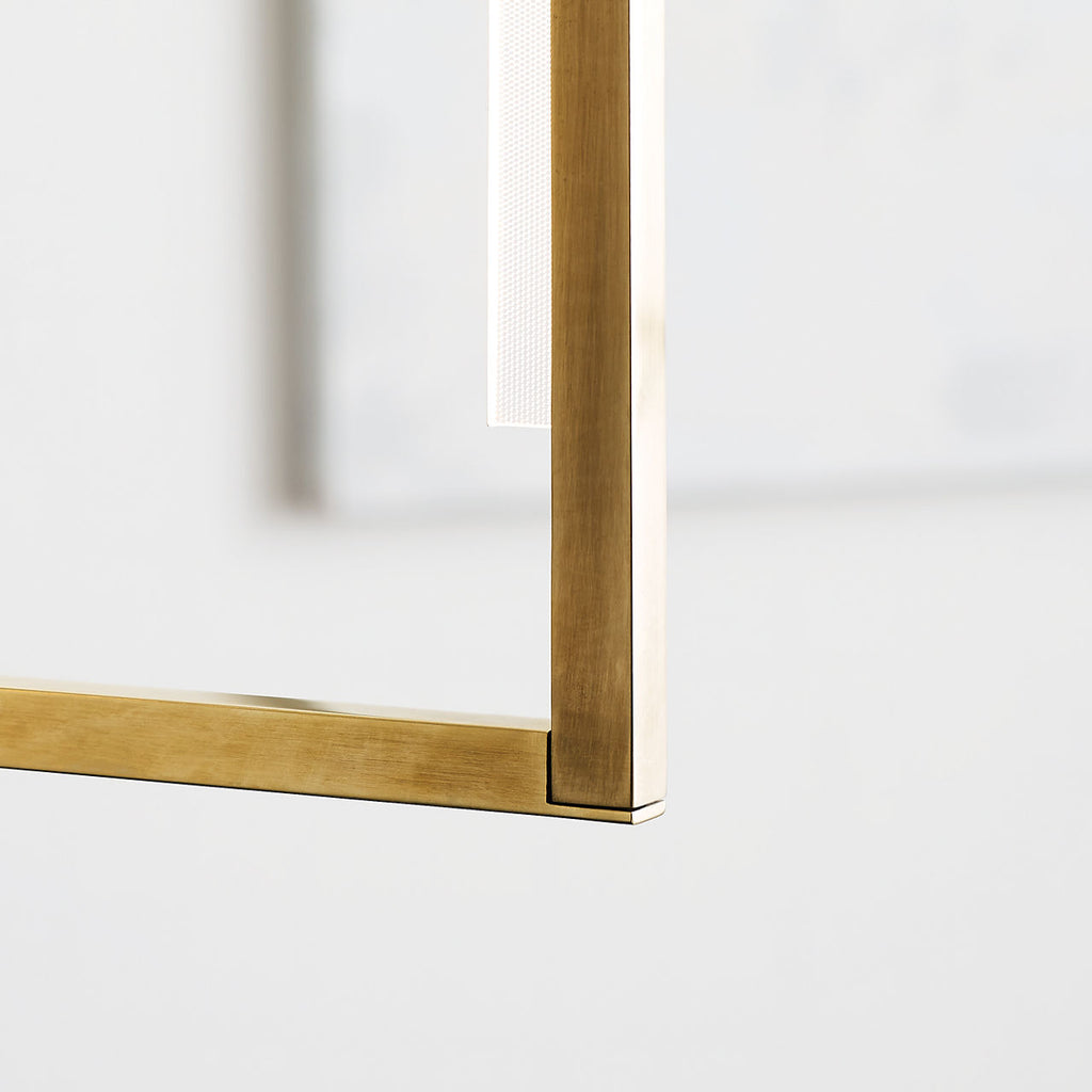 Kenway 42 Pendant 42" Natural Brass Integrated LED 90 CRI 3000K 120-277V