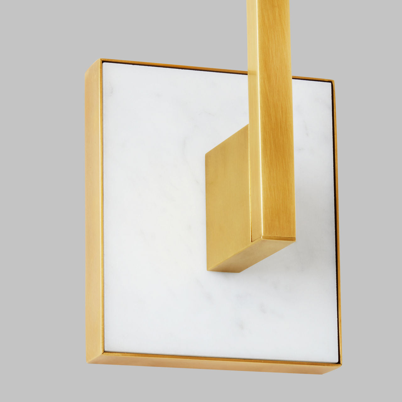 Klee 20 Wall Natural Brass/White marble Integrated LED 90 CRI 3000K 120V