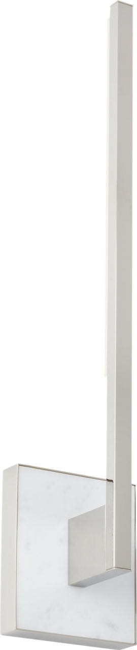 Klee 20 Wall Polished Nickel/White marble Integrated LED 90 CRI 3000K 277V