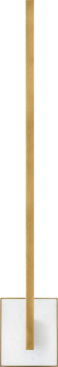 Klee 30 Wall Natural Brass/White marble Integrated LED 90 CRI 3000K 120V