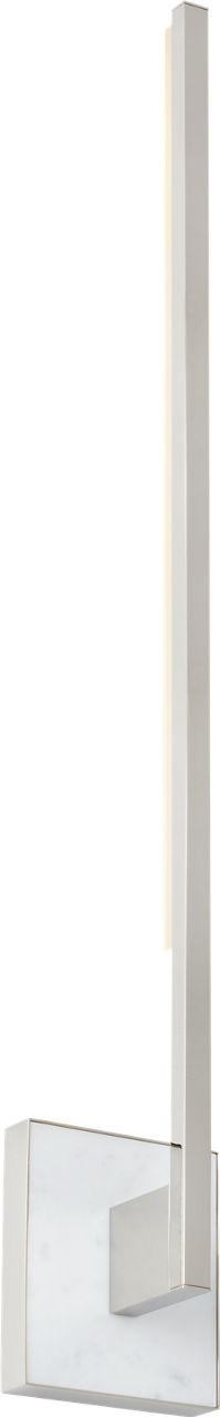 Klee 30 Wall Polished Nickel/White marble Integrated LED 90 CRI 3000K 120V