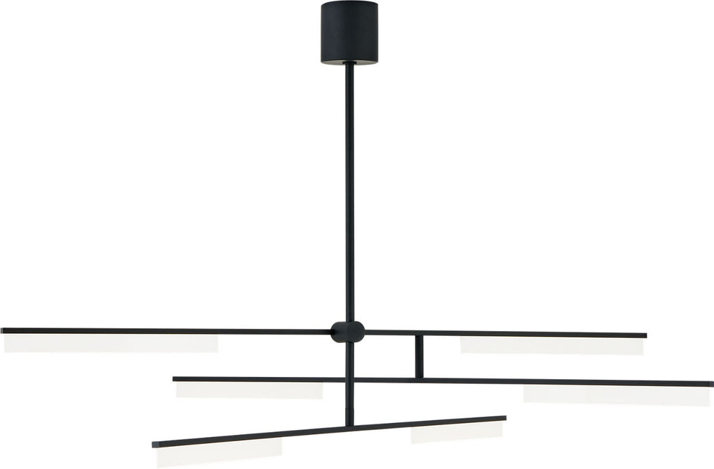 Klee 6-Light Chandelier 6-Light Chandelier Nightshade Black LED 90 CRI 3000K 120V