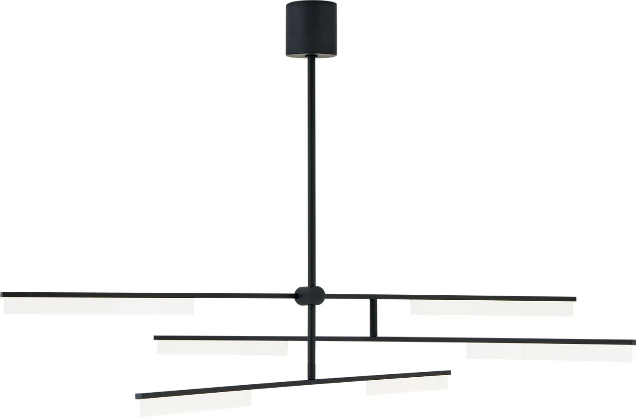 Klee 6-Light Chandelier 6-Light Chandelier Nightshade Black LED 90 CRI 3000K 120V