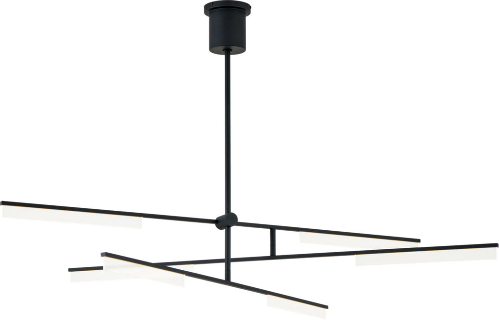 Klee 6-Light Chandelier 6-Light Chandelier Nightshade Black LED 90 CRI 3000K 120V
