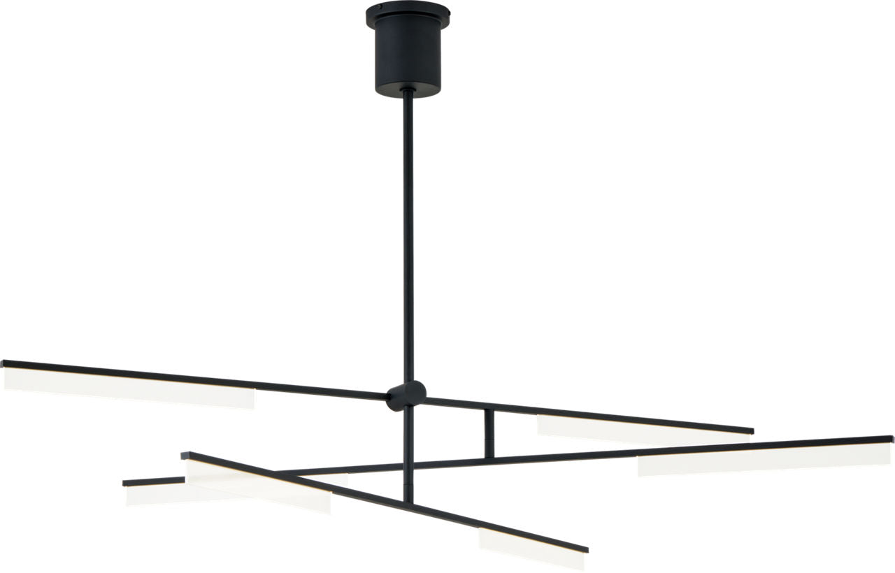 Klee 6-Light Chandelier 6-Light Chandelier Nightshade Black LED 90 CRI 3000K 120V