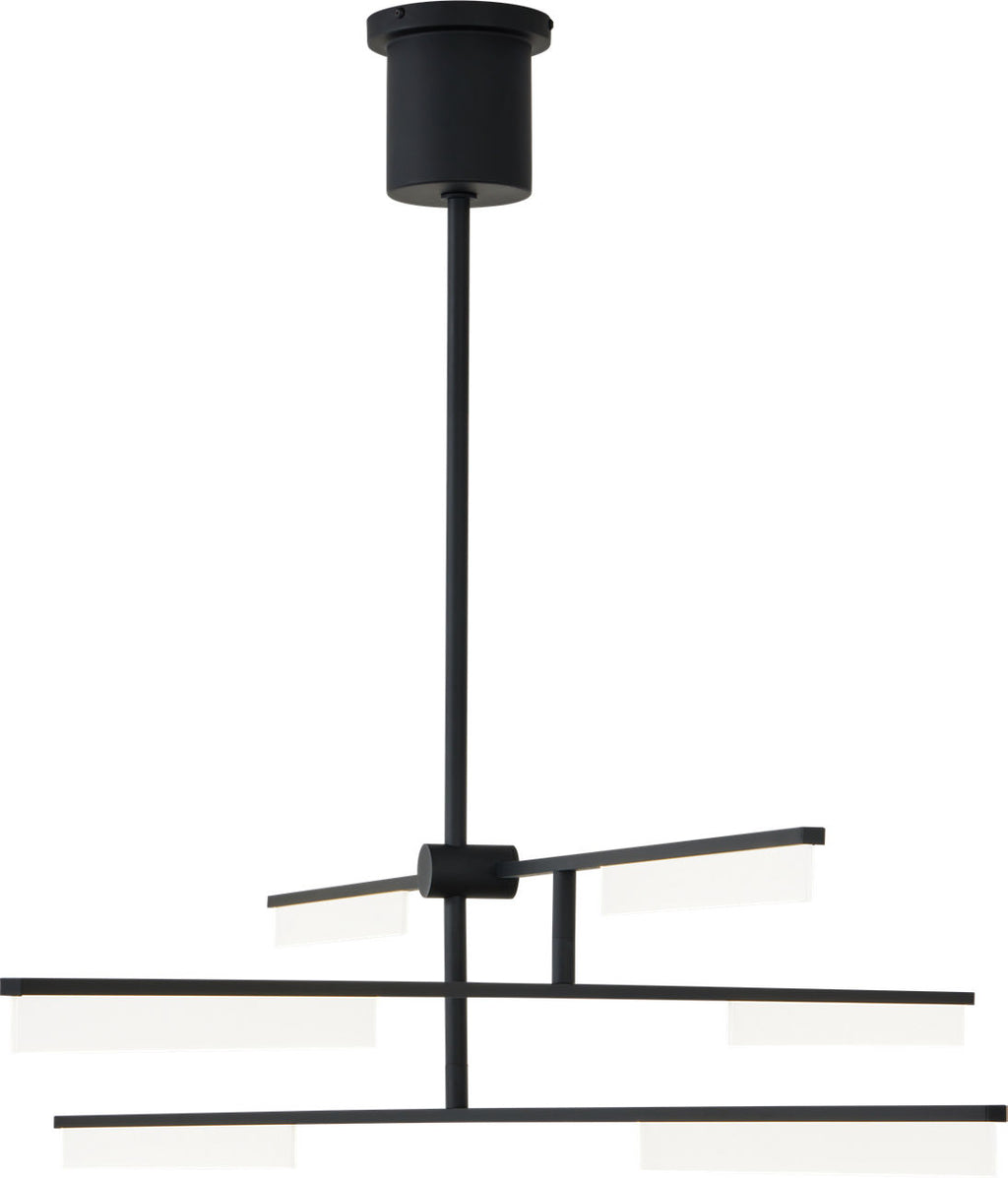 Klee 6-Light Chandelier 6-Light Chandelier Nightshade Black LED 90 CRI 3000K 120V
