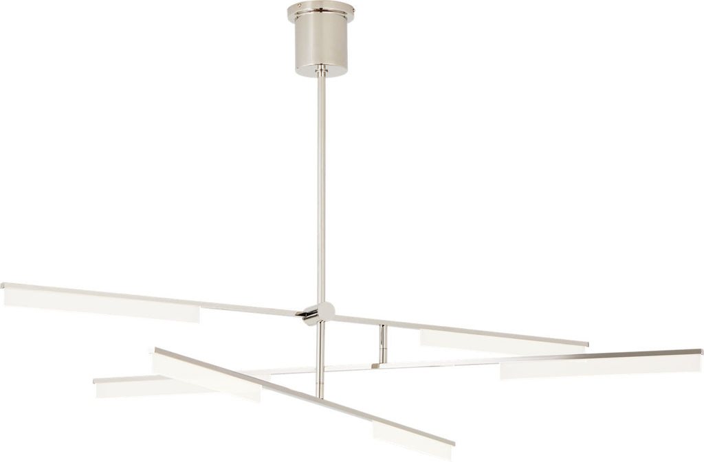 Klee 6-Light Chandelier 6-Light Chandelier polished nickel 3000K 90 CRI integrated led 90 cri 3000k 120v