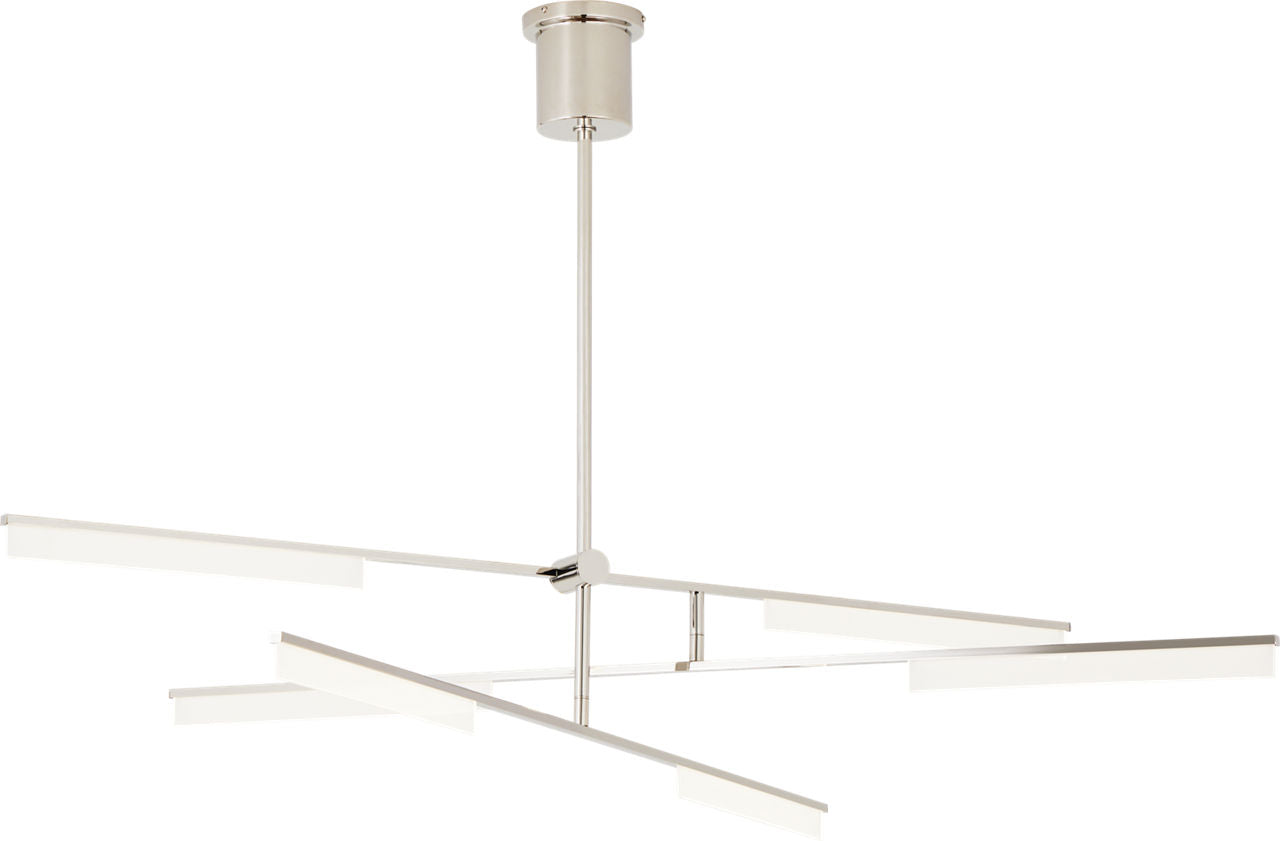 Klee 6-Light Chandelier 6-Light Chandelier polished nickel 3000K 90 CRI integrated led 90 cri 3000k 120v