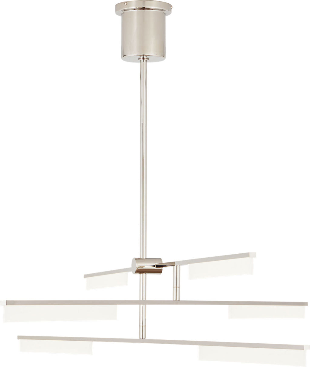 Klee 6-Light Chandelier 6-Light Chandelier polished nickel 3000K 90 CRI integrated led 90 cri 3000k 120v