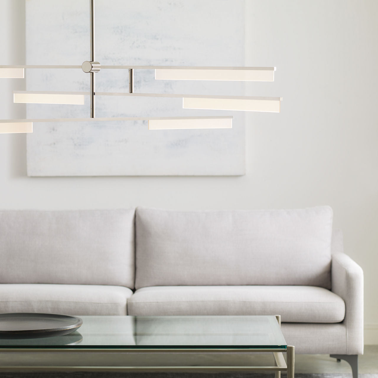 Klee 6-Light Chandelier 6-Light Chandelier polished nickel 3000K 90 CRI integrated led 90 cri 3000k 120v