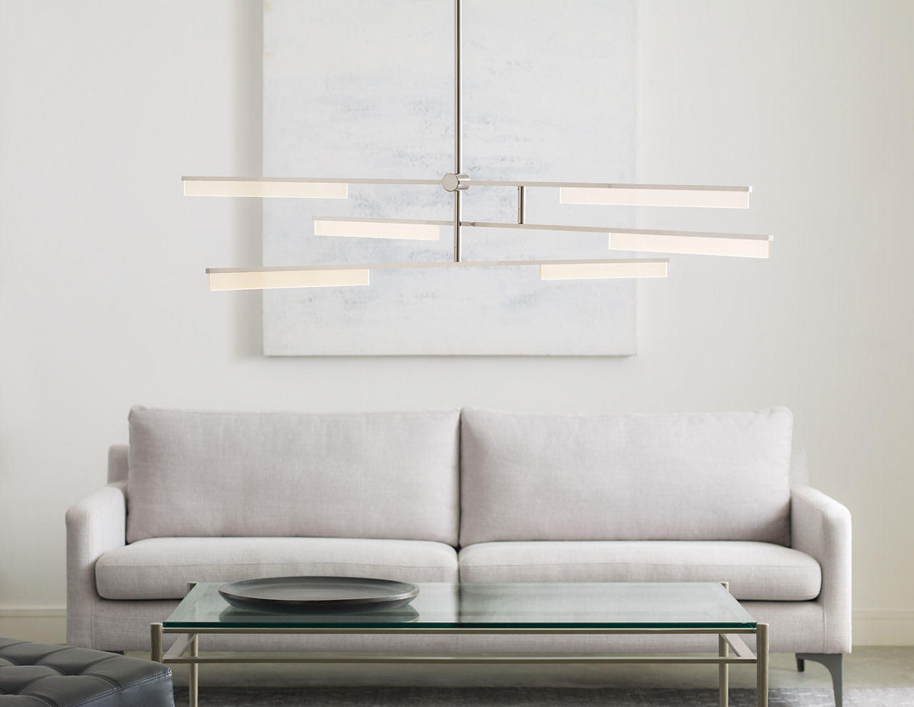 Klee 6-Light Chandelier 6-Light Chandelier polished nickel 3000K 90 CRI integrated led 90 cri 3000k 120v