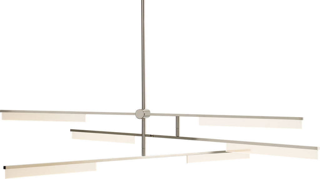 Klee 6-Light Chandelier 6-Light Chandelier polished nickel 3000K 90 CRI integrated led 90 cri 3000k 120v