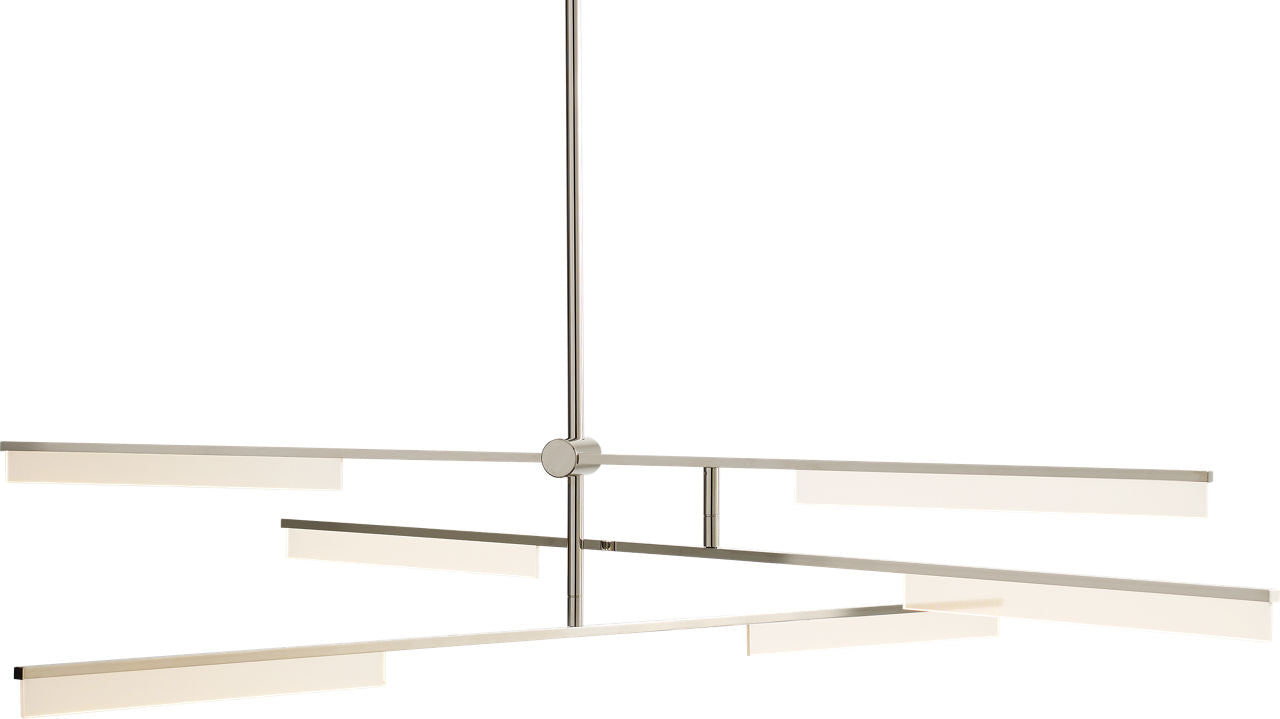Klee 6-Light Chandelier 6-Light Chandelier polished nickel 3000K 90 CRI integrated led 90 cri 3000k 120v