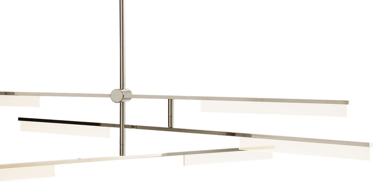 Klee 6-Light Chandelier 6-Light Chandelier polished nickel 3000K 90 CRI integrated led 90 cri 3000k 120v