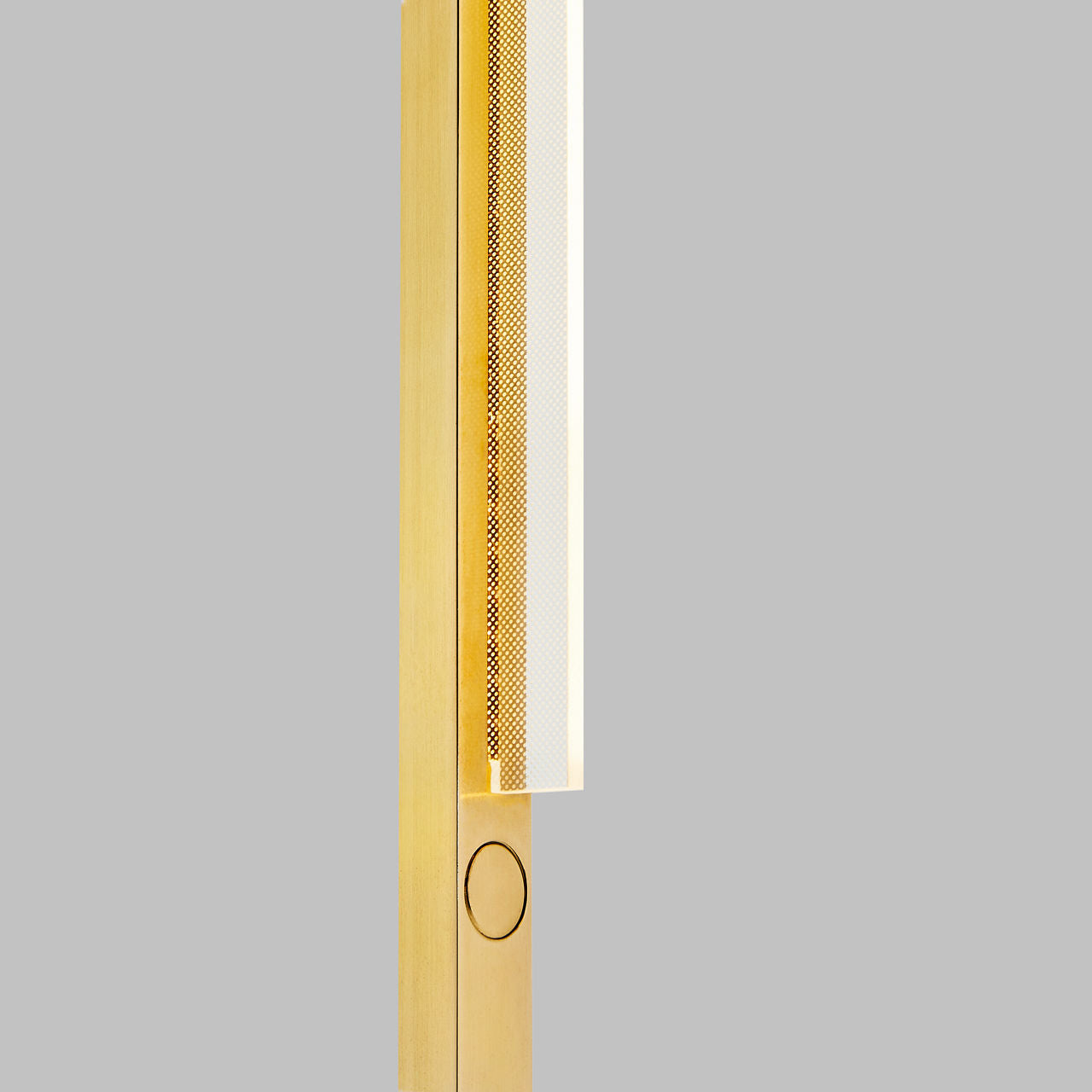 Klee 70 Floor Lamp Natural Brass/White marble 2700K 90 CRI integrated led 90 cri 2700k 120v-240v
