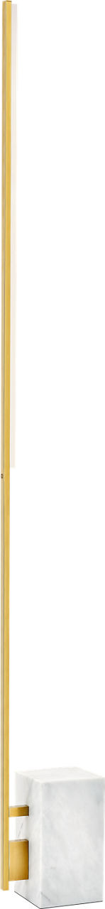 Klee 70 Floor Lamp Natural Brass/White marble 2700K 90 CRI integrated led 90 cri 2700k 120v-240v