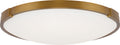 Lance 13 Flush Mount 13" DIAMETER Aged Brass LED 90 CRI 2700k 120V
