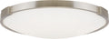 Vance 13 Flush Mount 13" Small Satin Nickel LED 90 CRI 2700k 120V