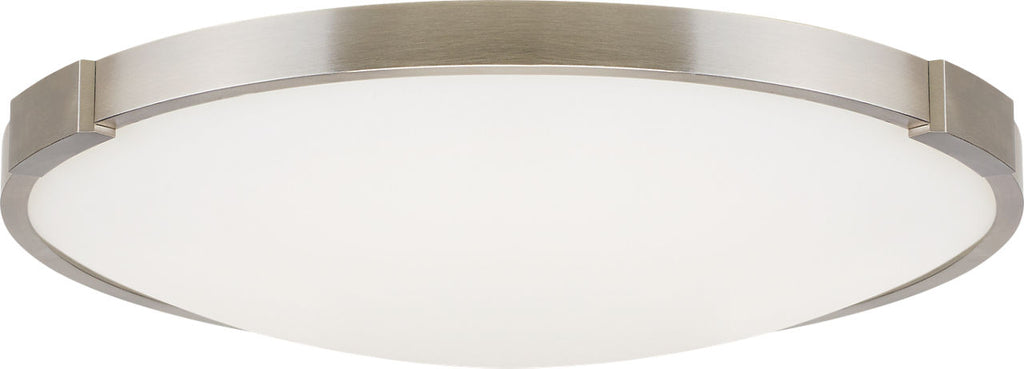 Vance 13 Flush Mount 13" Small Satin Nickel LED 3000K 90 CRI90 cri 3000k 120v
