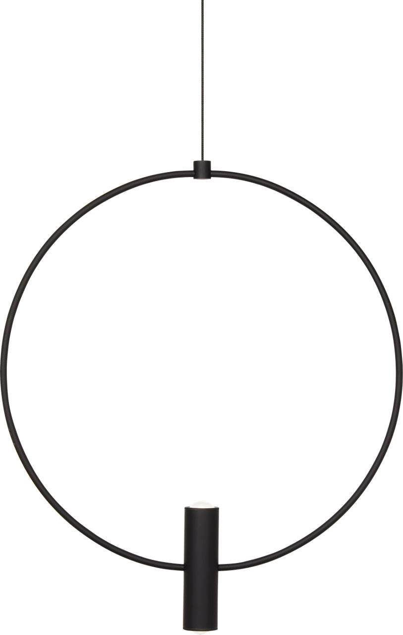 Mini Layla 13 Pendant | Nightshade Black | Aluminum FreeJack Bulb(s) Included