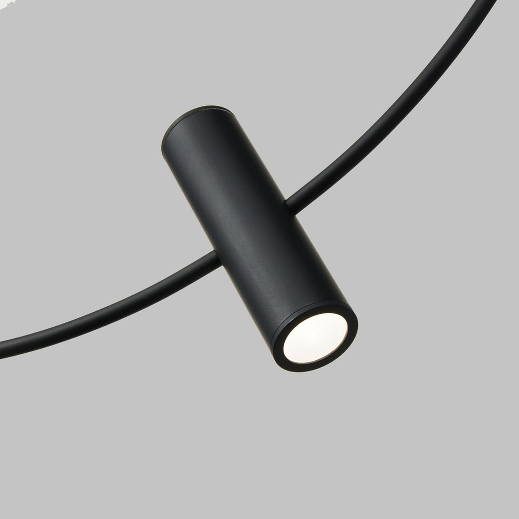 Layla Mini Large Pendant | Nightshade Black | Aluminum FreeJack Bulb(s) Included