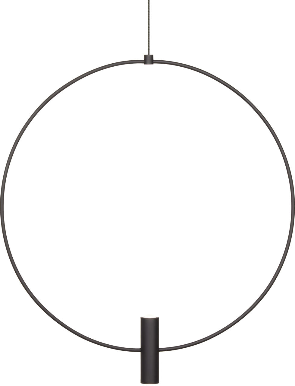 Layla Mini Large Pendant | Nightshade Black | Aluminum FreeJack Bulb(s) Included