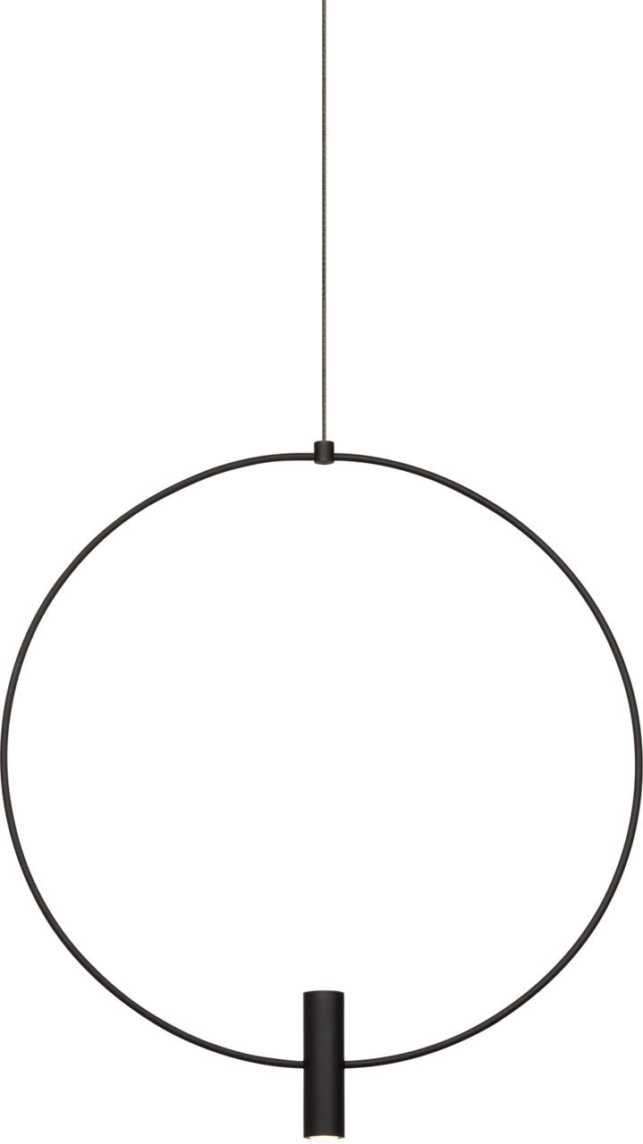 Layla Mini Large Pendant | Nightshade Black | Aluminum FreeJack Bulb(s) Included