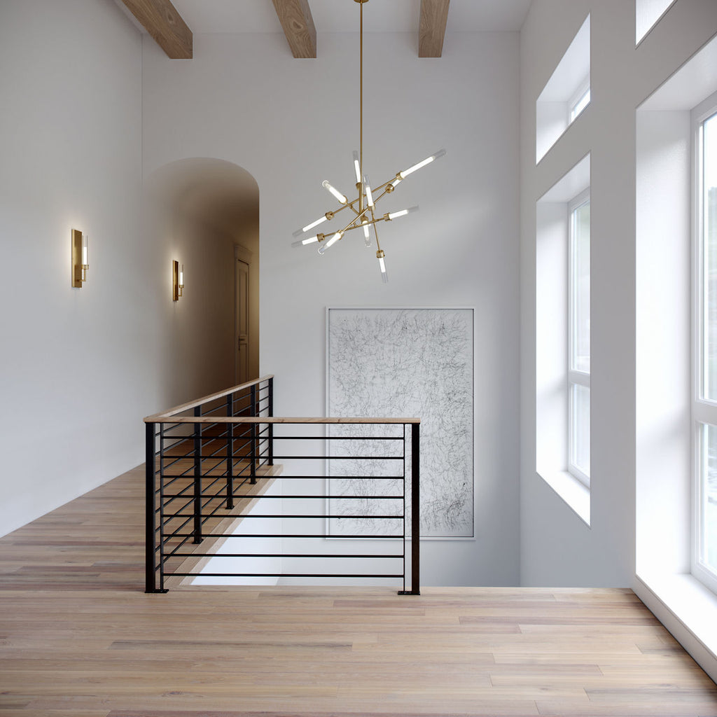 Linger Wall 1 Light Natural Brass 3000K 90 CRI integrated led 90 cri 3000k 120v (t24)
