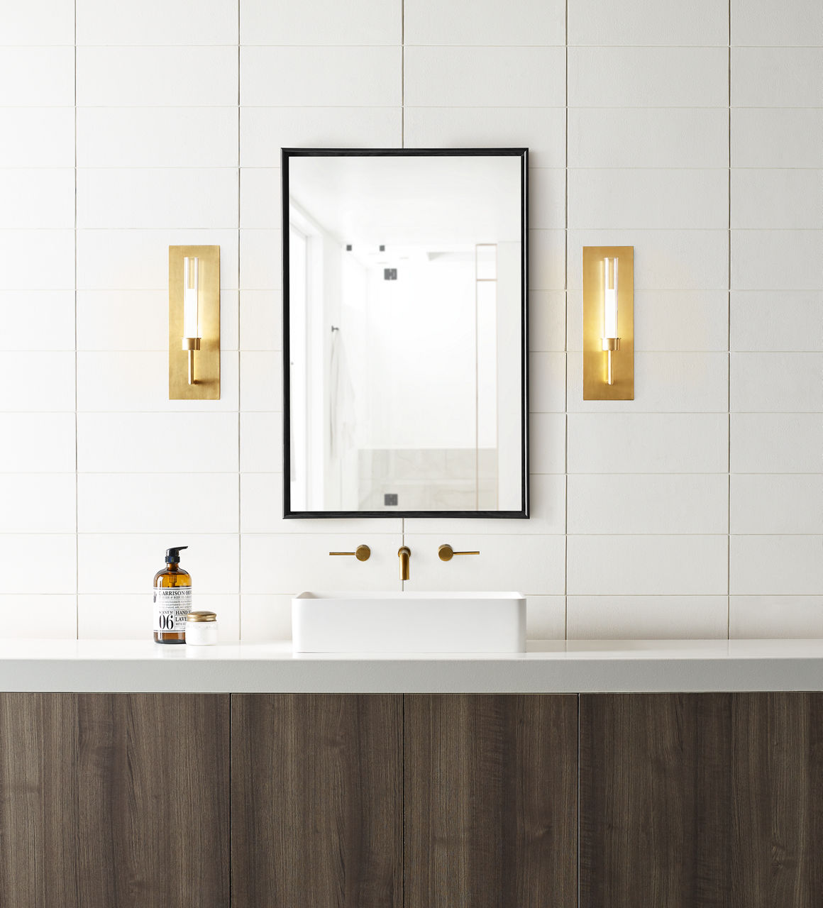 Linger Wall 1 Light Natural Brass 3000K 90 CRI integrated led 90 cri 3000k 120v (t24)