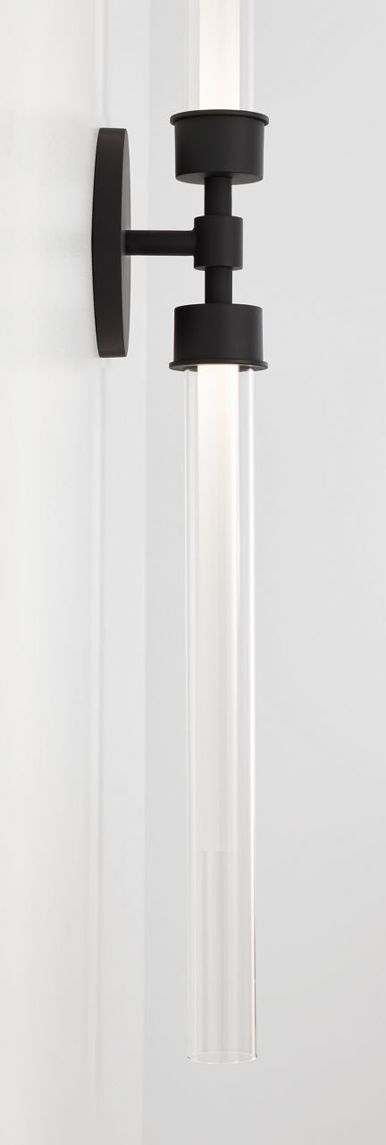 Linger Wall/Bath 2-Light Vanity Nightshade Black LED 90 CRI 3000K 277V