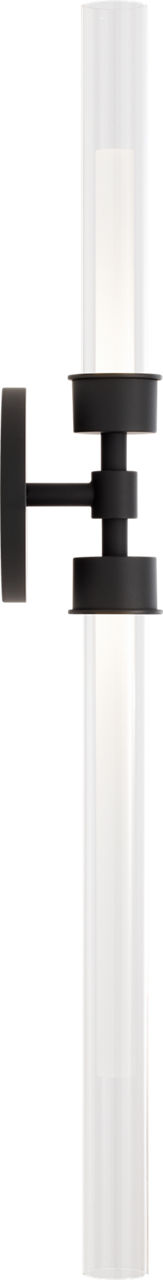 Linger Wall/Bath 2-Light Vanity Nightshade Black LED 90 CRI 3000K 277V