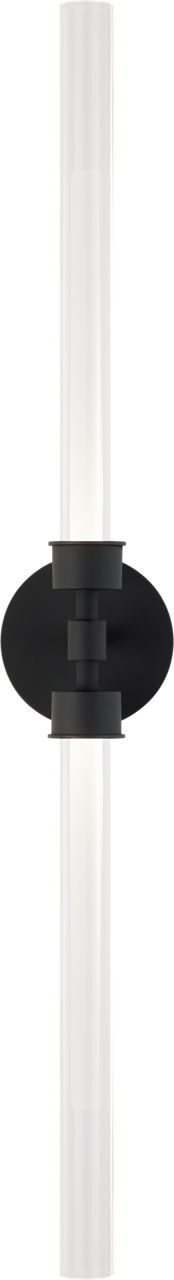 Linger Wall/Bath 2-Light Vanity Nightshade Black LED 90 CRI 3000K 277V