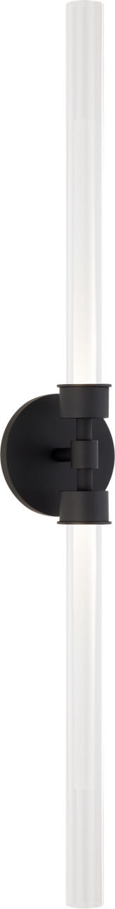 Linger Wall/Bath 2-Light Vanity Nightshade Black LED 90 CRI 3000K 120V