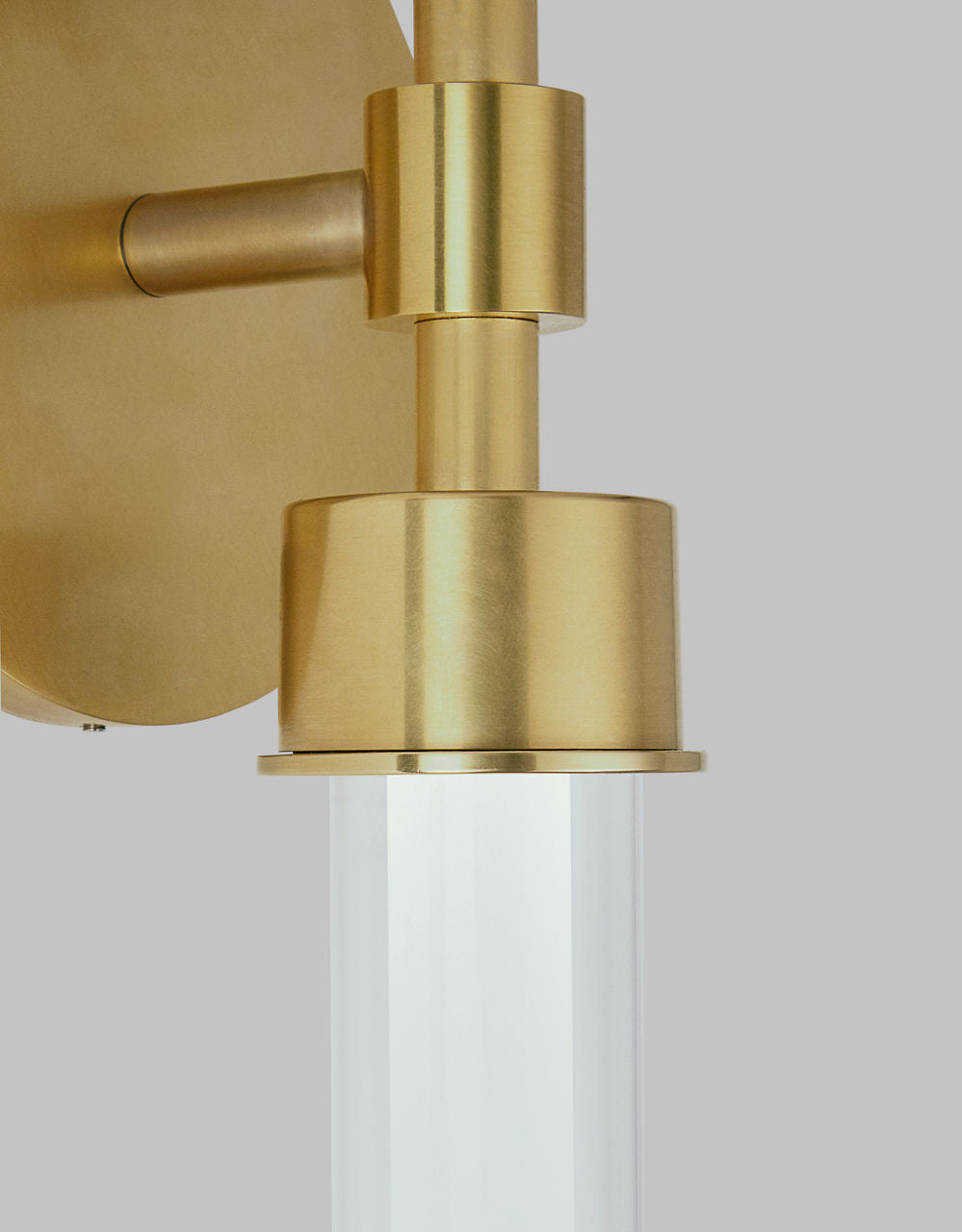 Linger Wall/Bath 2-Light Vanity Natural Brass 3000K 90 CRI integrated led 90 cri 3000k 277v
