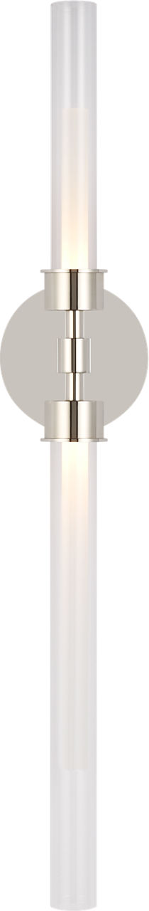 Linger Wall/Bath 2-Light Vanity Polished Nickel LED 90 CRI 3000K 120V