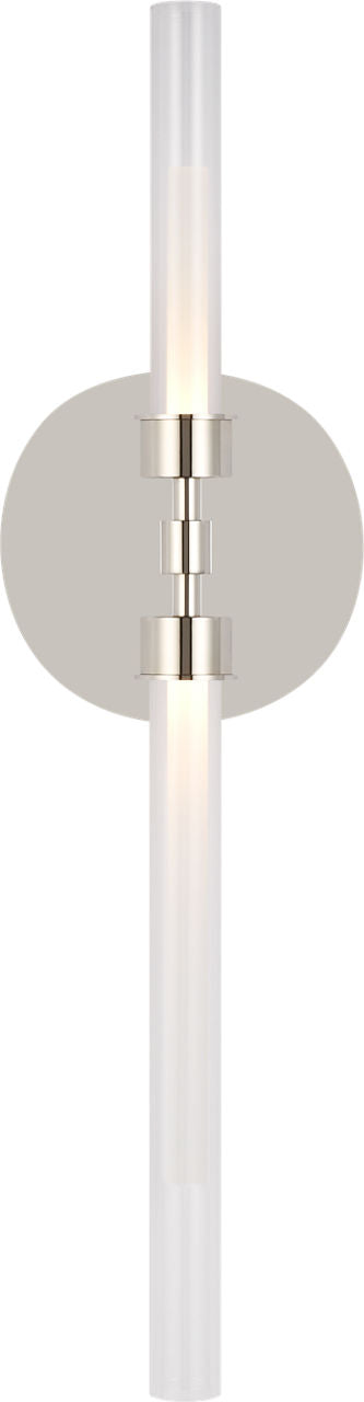 Linger Wall/Bath 2-Light Vanity Polished Nickel LED 90 CRI 3000K 277V