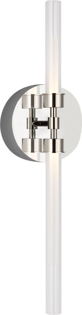 Linger Wall/Bath 2-Light Vanity Polished Nickel LED 90 CRI 3000K 277V