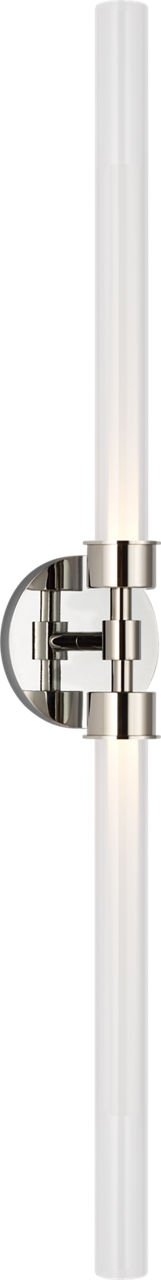 Linger Wall/Bath 2-Light Vanity Polished Nickel LED 90 CRI 3000K 120V