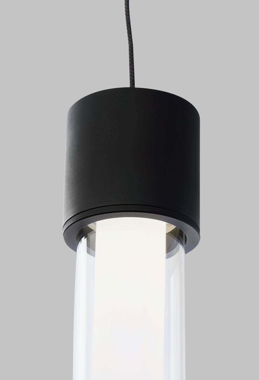Mini Linger Pendant | Nightshade Black | Outer Glass | inner acrylic FreeJack Bulb(s) Included