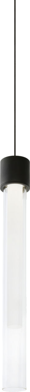 Mini Linger Pendant | Nightshade Black | Outer Glass | inner acrylic Monopoint Bulb(s) Included
