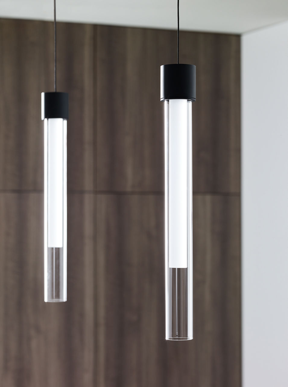 Mini Linger Pendant | Satin Nickel | Outer Glass | inner acrylic FreeJack Bulb(s) Included