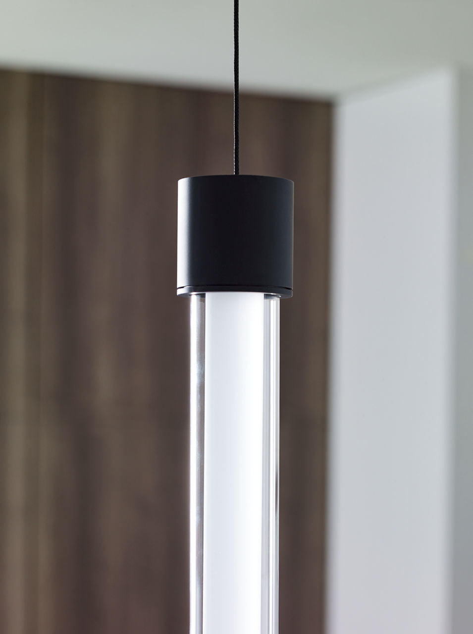 Mini Linger Pendant | Satin Nickel | Outer Glass | inner acrylic FreeJack Bulb(s) Included