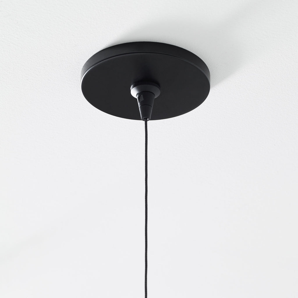 Mini Linger Pendant | Nightshade Black | Outer Glass | inner acrylic FreeJack Bulb(s) Included